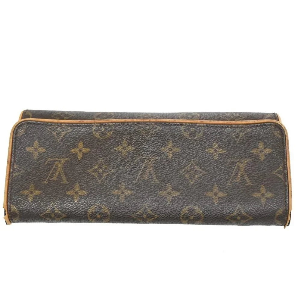 LOUIS VUITTON Pochette Twin GM 2Way Shoulder Bag Monogram Brown M51852 33CA233 - Picture 5 of 14